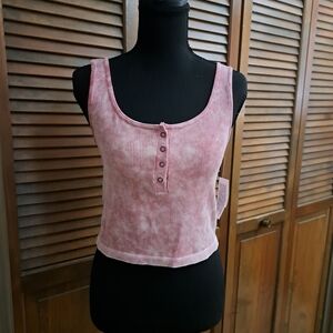 Aeropostale Dusty Pink Ribbed Tank Top